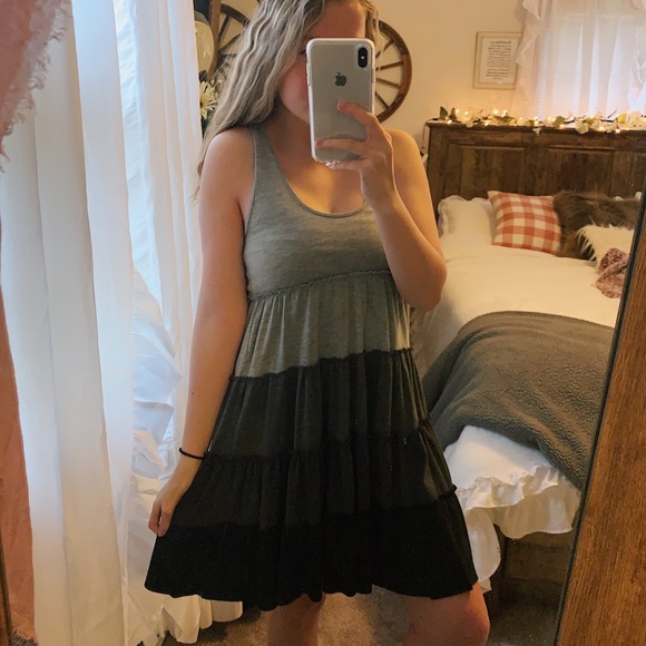 feathers Dresses & Skirts - Feathers // ombré grey & black dress